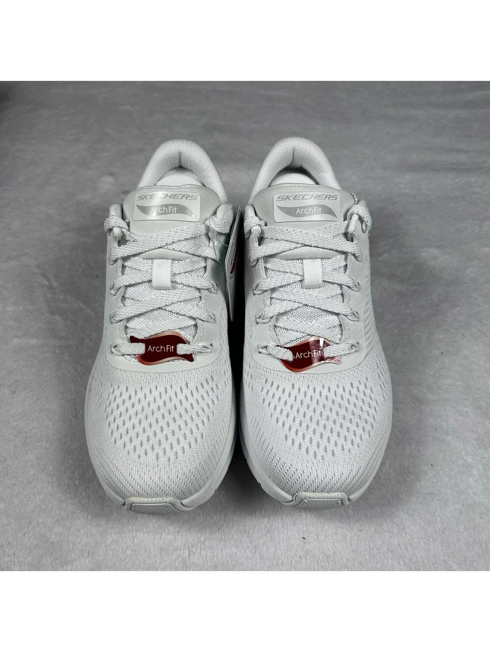 Skechers Arch Fit 2.0 Big League Shoes Womens 5 Youth 3.5 White Athletic Sneaker